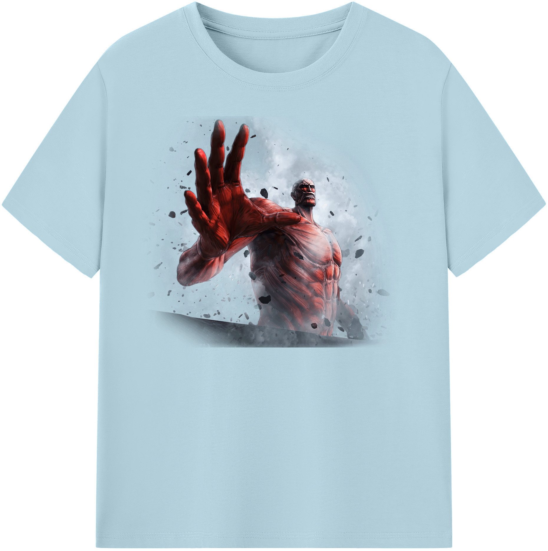 （画像用） 進撃の巨人 Attack on Titan 綿100％半袖Tシャツ（フロントプリント）